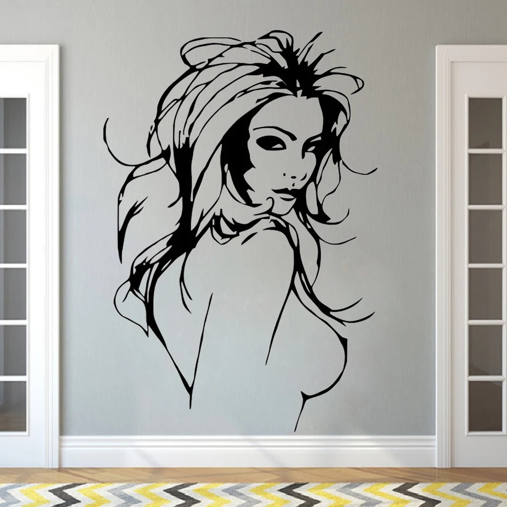 

Sexy Woman Dance Wall Stickers Removable Vinyl Waterproof Art Decal PVC Home Bedroom Livingroom Decor wallaper Decoration HY1905