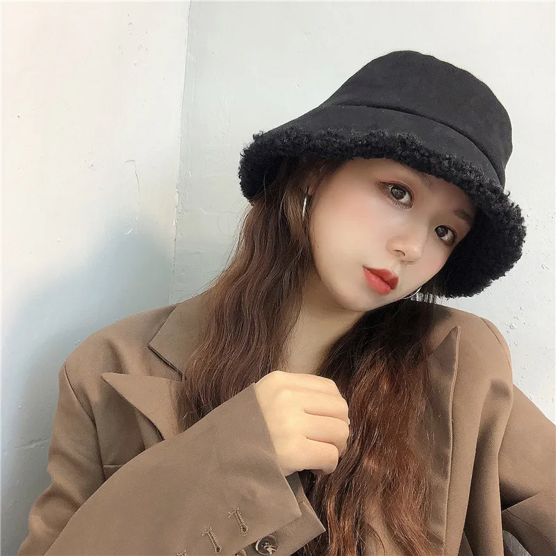 Панама Foux женская Осень-зима-весна искусственная шерсть замша однотонная