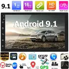 Автомобильный мультимедийный проигрыватель на Android 9,1, с GPS-навигацией, Wi-Fi, USB, 7168 градусов
