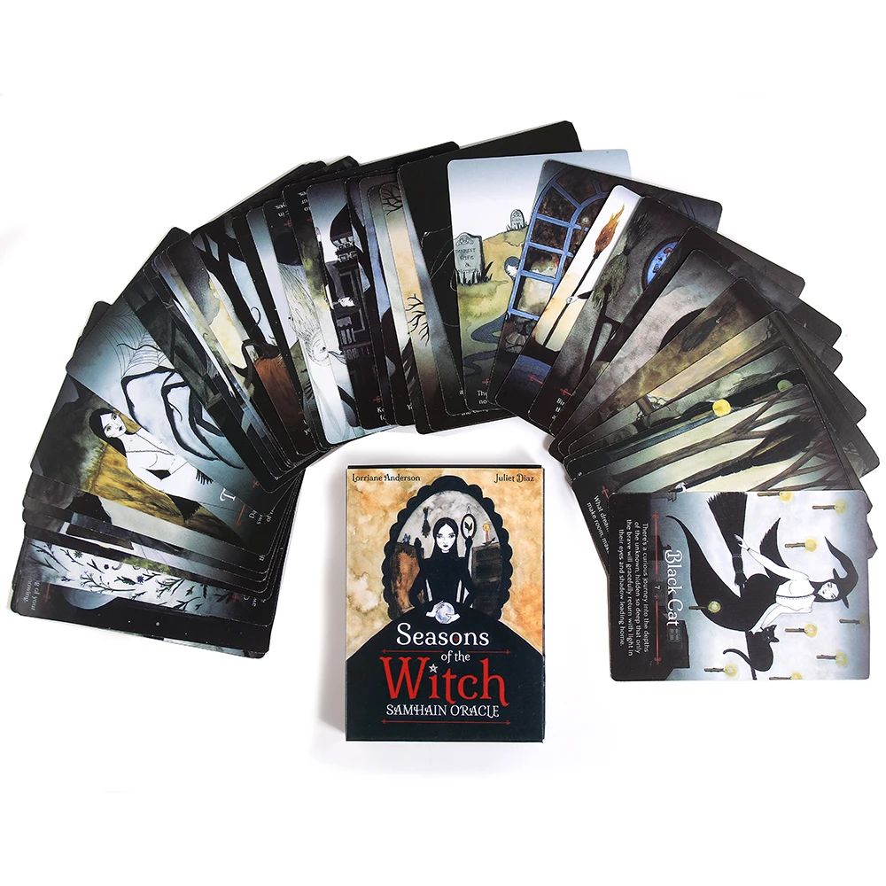 

Seasons of the Witch Oracle Oards Samhain Tarot Cards For Divination Tarot Deck power thought Moonology Oracle Work Your Light