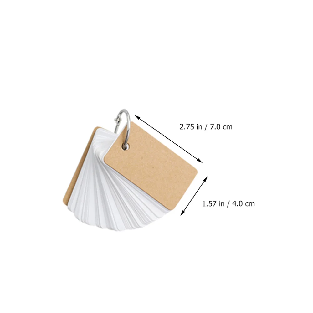 

12 Pcs Ring Loose-Leaf Notepad Vocabulary Cards Paper Binder Memo Notes Pads
