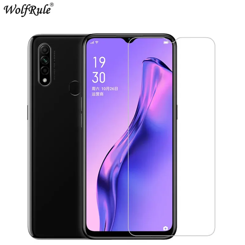 2 piezas de vidrio para OPPO A8 Protector de pantalla para OPPO A8 vidrio templado para OPPO A8 2.5D pel&iacute;cula de tel&eacute;fono antiara&ntilde;azos 6,5"-0