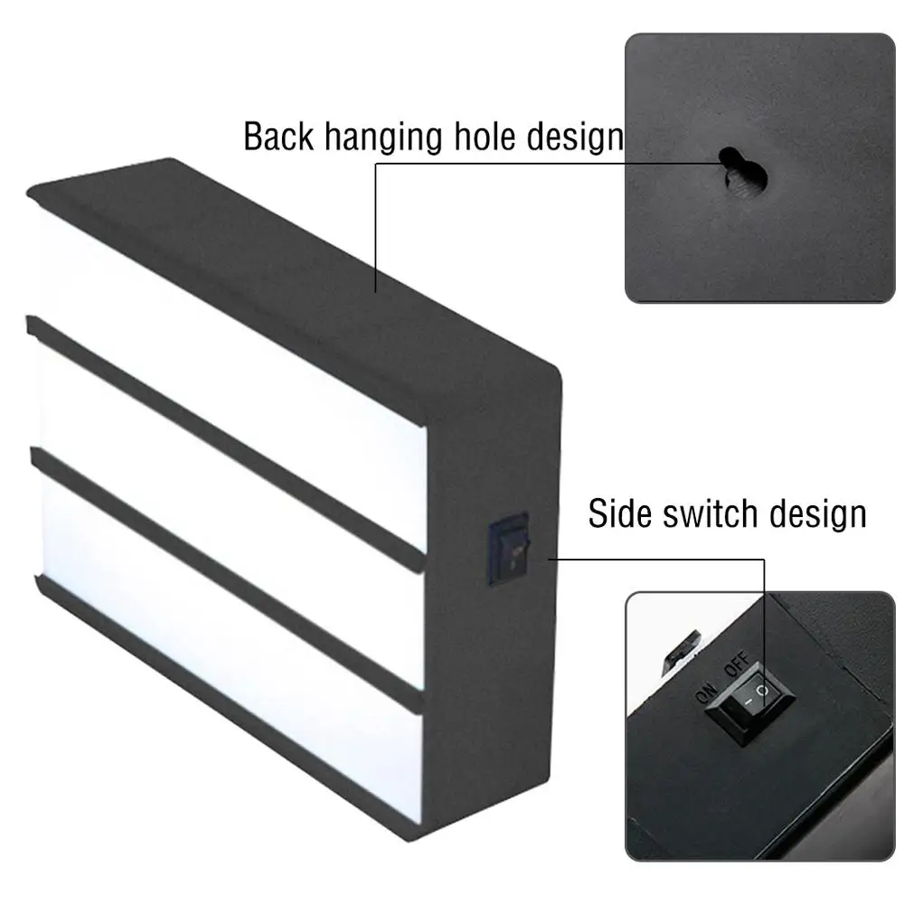 Ночник для кинотеатра сделай сам с черными буквами и картами на батарейках AA