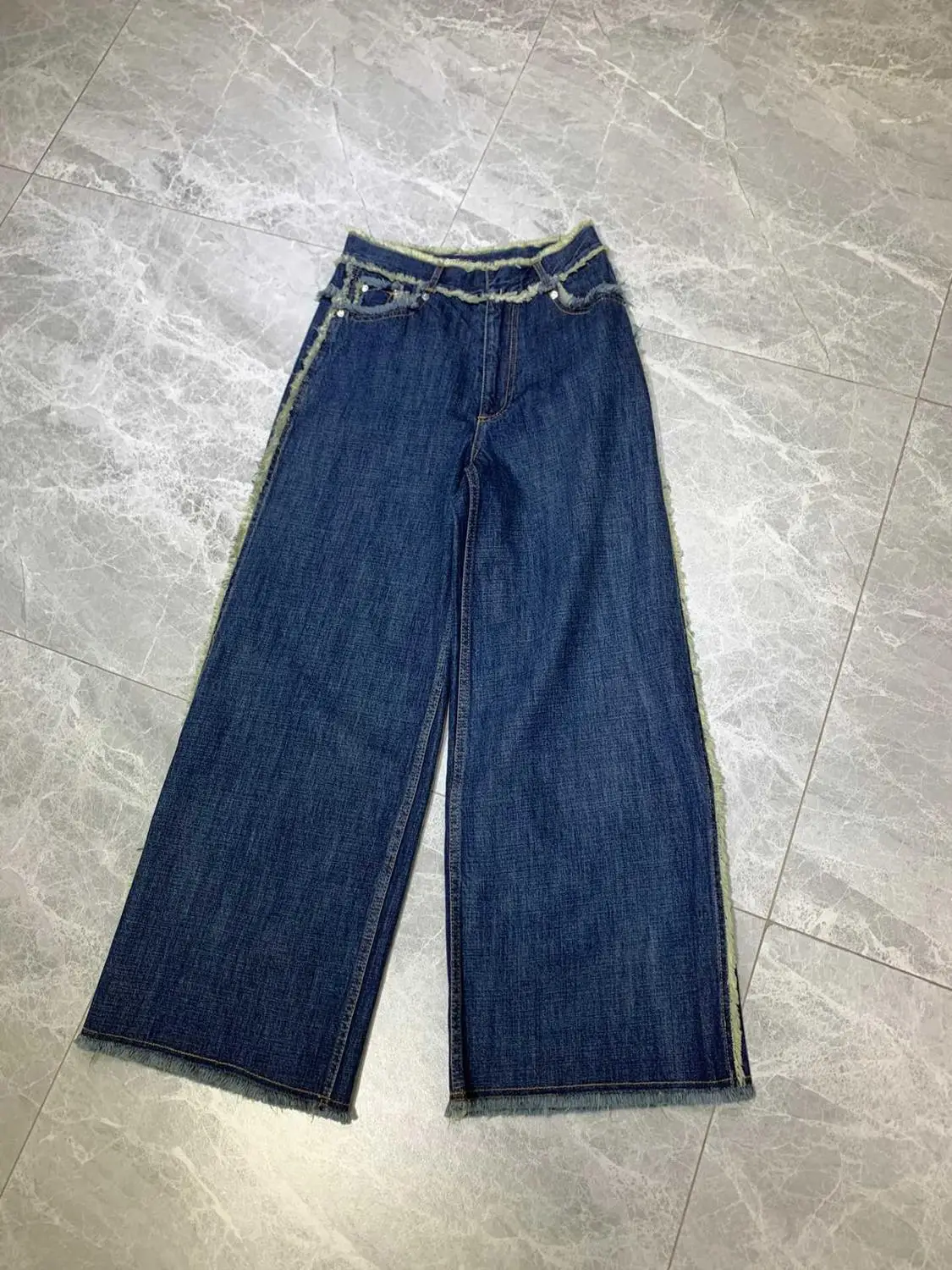 2020 синий джинсовый хлопковый Повседневный стиль|Прямые джинсы| |