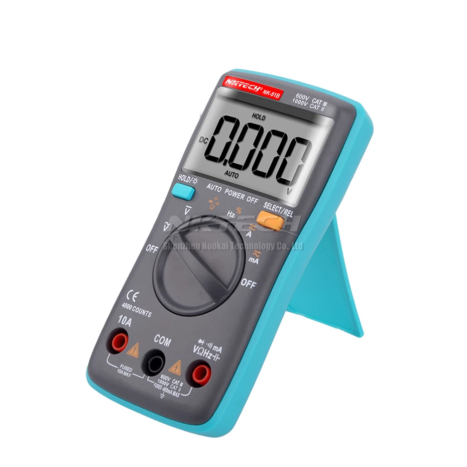NK51B VS RM100 Diagnostic-tool Digital Multimeter 6000Counts Backlight AC/DC Ohm Ammeter Temperature multimetro NK51A C D | Инструменты