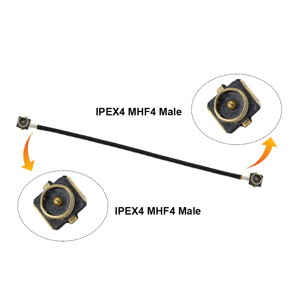 2 шт. коаксиальный удлинитель IPEX4 MHF4 папа-мама папа RF0.81 RF мама 4G кабель-удлинитель 5