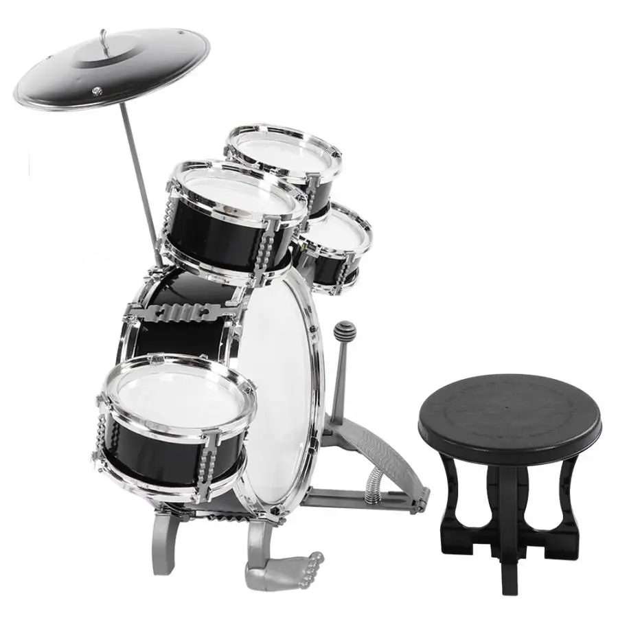 Детский джазовый барабан набор музыкальных инструментов обучающая игрушка для