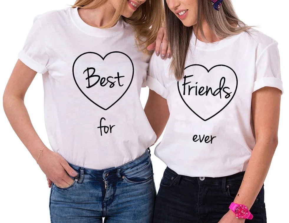 

Футболка best friends for / ever love street с коротким рукавом