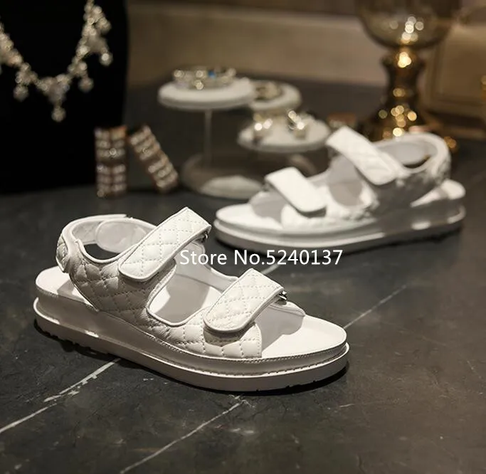 Сандалии женские из натуральной кожи босоножки-гладиаторы на толстой плоской