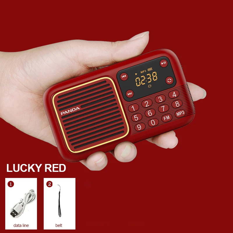Портативный мини-динамик музыкальный плеер FM-радио приемник MP3 TF карта
