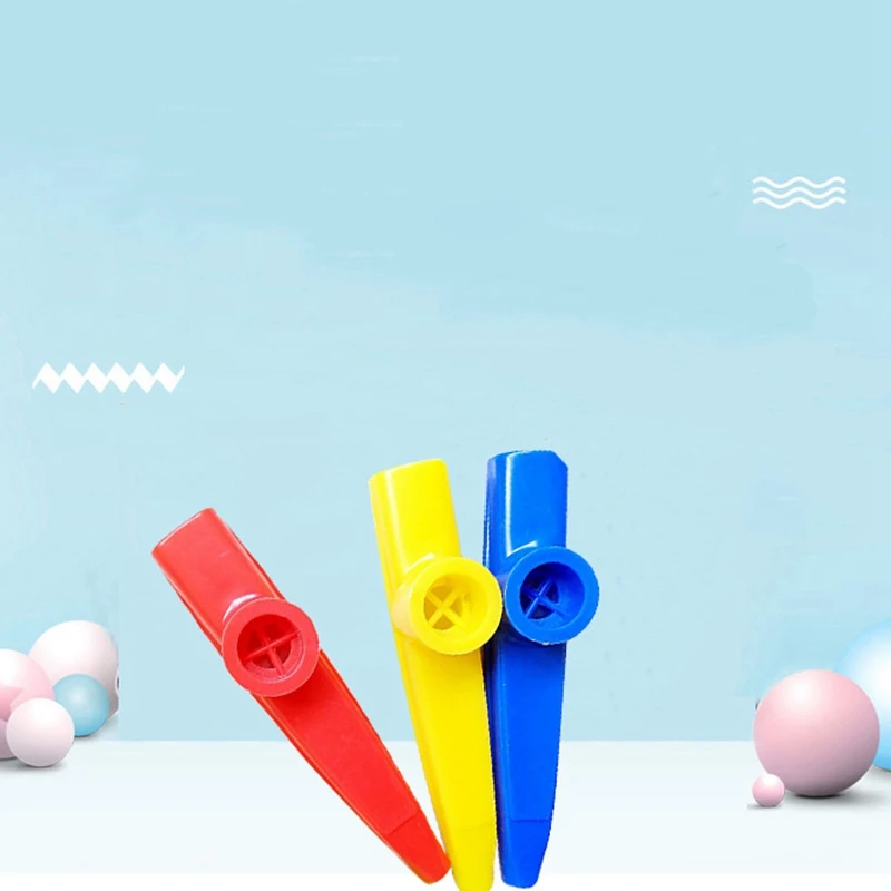 

Plastic Kazoos Musical Instruments with Kazoo Flute Diaphragms for Gift, Prize and Party Favors 5 Colors (10 Pieces)