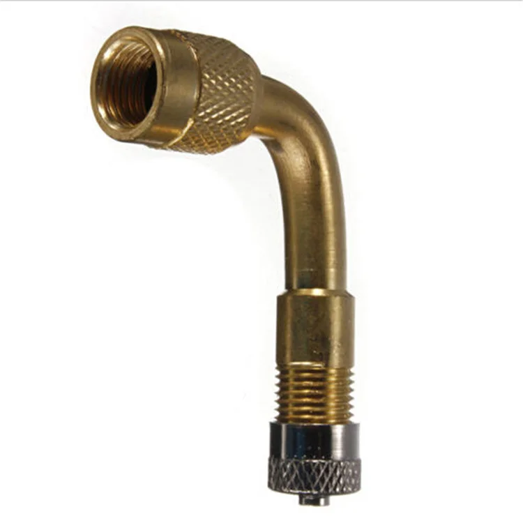 

1Pcs Metal Bicycle Car Motorcycle Tire Brass Valve Extension Rod Inflatable Nozzle 90 Degree Extension Tube