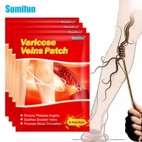 48pcs8bags sumifun varicose veins plaster vasculitis phlebitis spider cream varicosity angiitis removal herbal medical plasters
