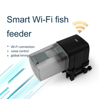 intelligent wifi app fish feeder device auto smart control aquarium fish tank automatic feeding device timing feed