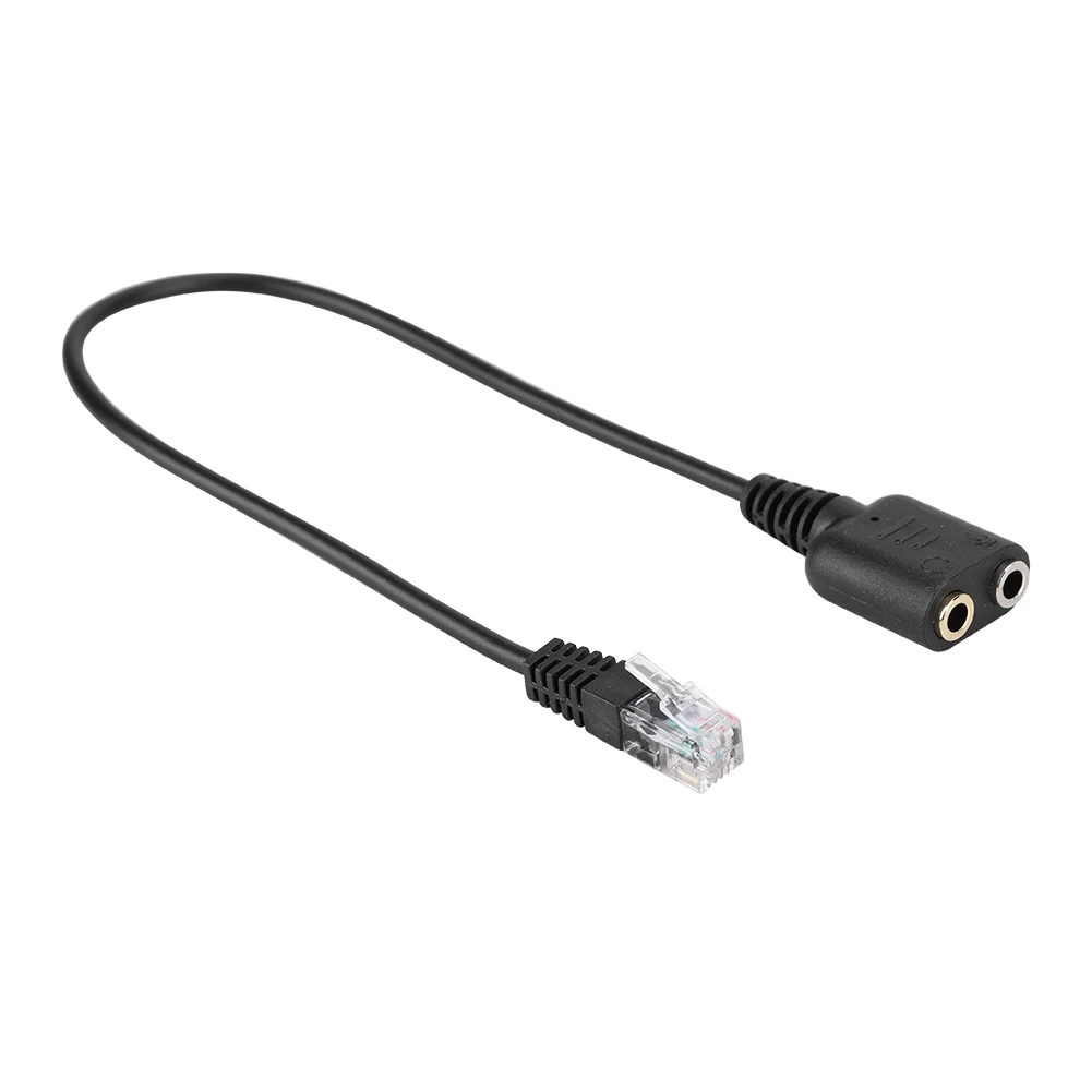 Dual 3.5mm Jack to RJ9/RJ10 Phone Headset Cable for Cisco Office Adapter Connector | PC Hardware Cables & Adapters