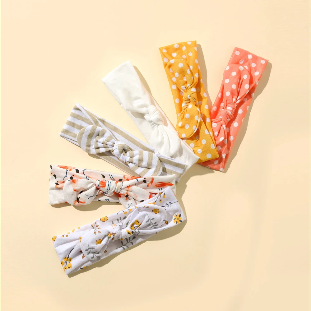 

6 шт/лот; Наборы аксессуаров для волос для детей Headwar банты с заячьими ушками с эластичным складным козырьком повязки на голову для новорожде...