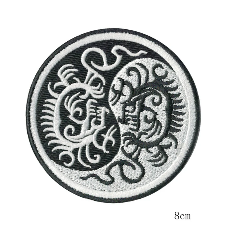 Нашивки в стиле панк черные странные нашивки вышитые аппликации для одежды