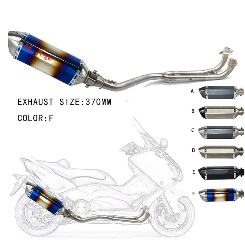 Полная система средняя труба для Yamaha T-max Tmax 500 530 2001- tmax530 tmax500 с выхлопом с db killer wit наклейки