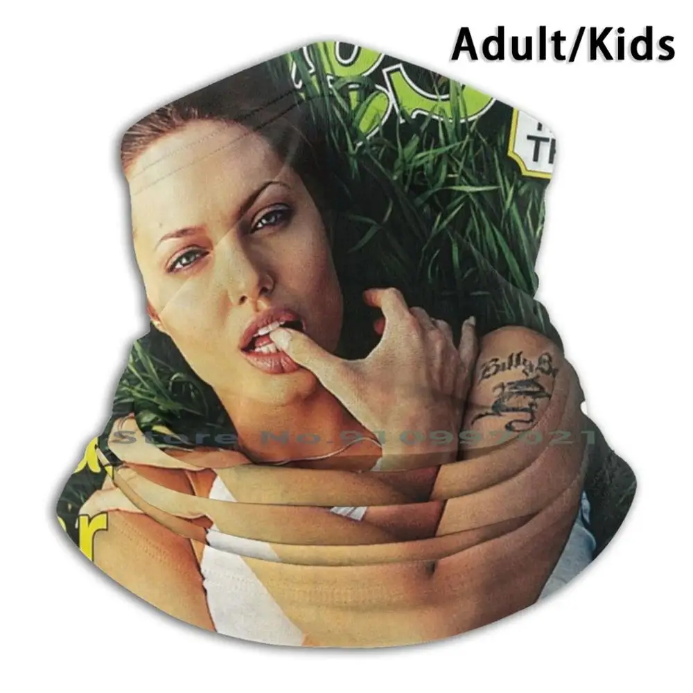 

Анджелина шарф маска шеи теплые уход за кожей лица обертывания бандана Mascarillas Анджелина David Джоли Lachapelle журнал 90s Винтаж