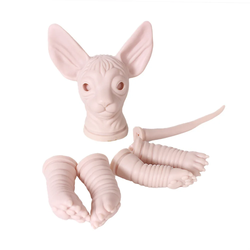 

Reborn Kit 48cm Reborn Baby Vinyl Sphinx Cat Kit Unpainted Unassembled Unfinished Doll Parts DIY Blank Reborn Doll Kit