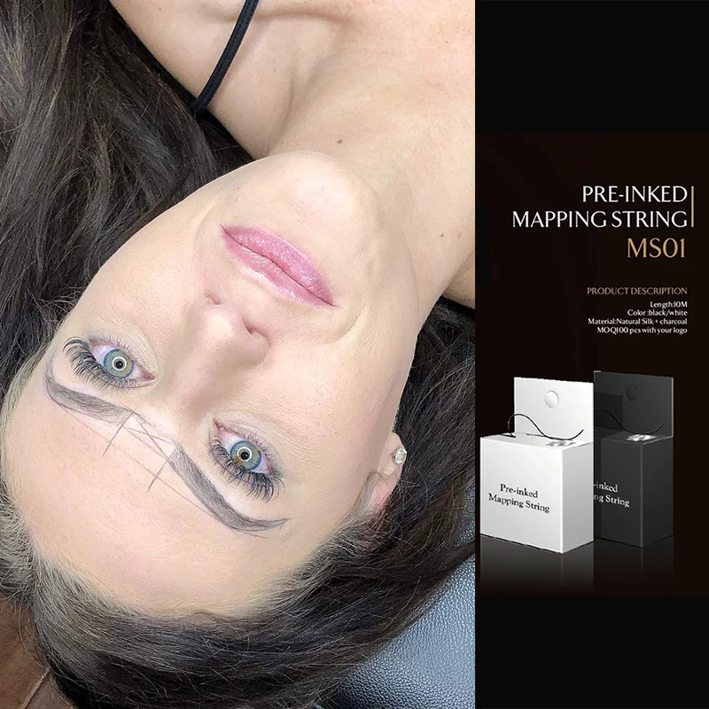 Картографическая струна для микроблейдинга eyebow Make Up dying Liners нить полупостоянное