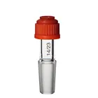 Адаптер для стеклянного термометра, пластиковый винт, боросиликатное стекло, стеклянная посуда для лаборатории, 1423