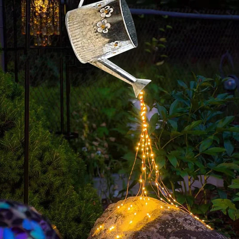 

Artistic Garden Art LED Light Outdoor Garden Fairy Light Outdoor Decor with Watering Can
