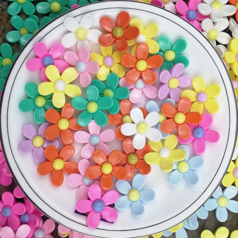 10 шт. заколки для волос в виде цветов из смолы|Ювелирная фурнитура и компоненты| |