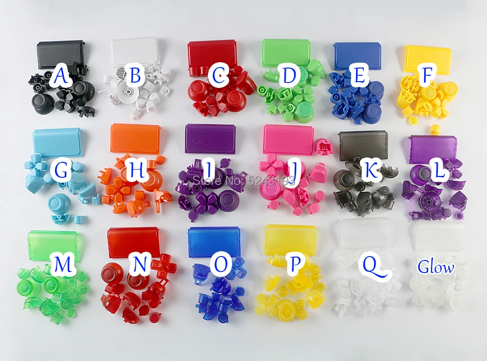 50 комплектов полный набор джойстики Dpad R1 L1 R2 L2 направление ключевые кнопки ABXY JDS 040