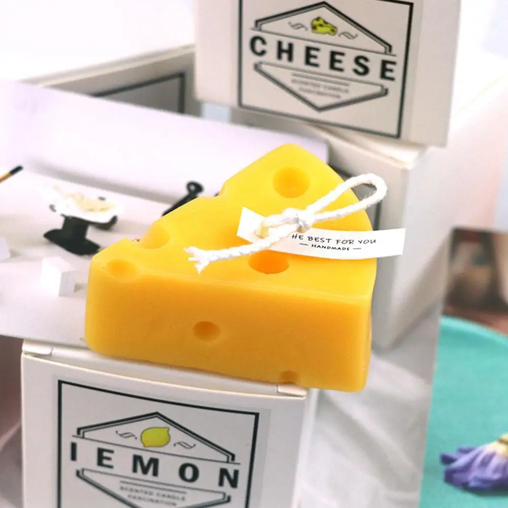 

Aromatherapy Candle Decoration Fruit Shape Home Decoration Cheese Lemon Orange Candle