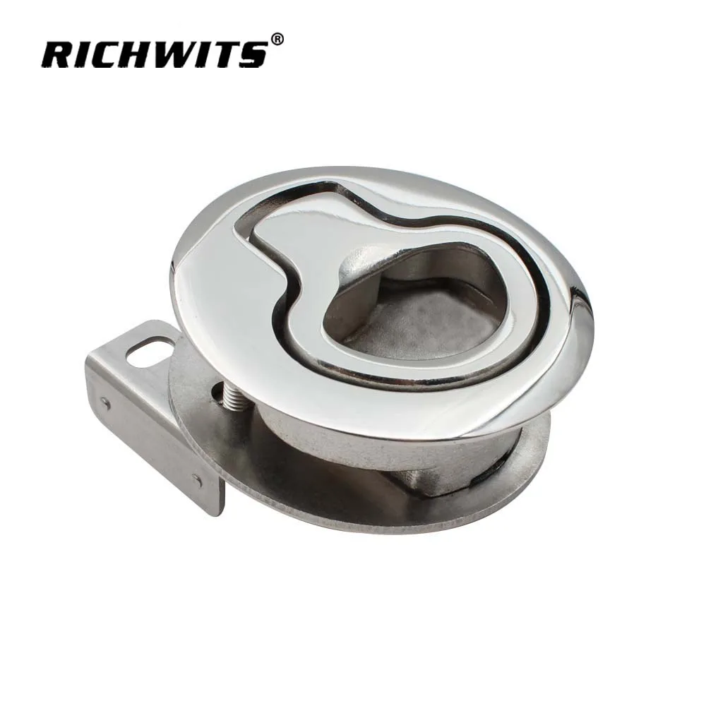 

Marine Grade Stainless Steel 316 NO Key Flush Boat Marine Latch Flush Pull Latches Slam Lift Handle Deck Hatch Marine Hardware