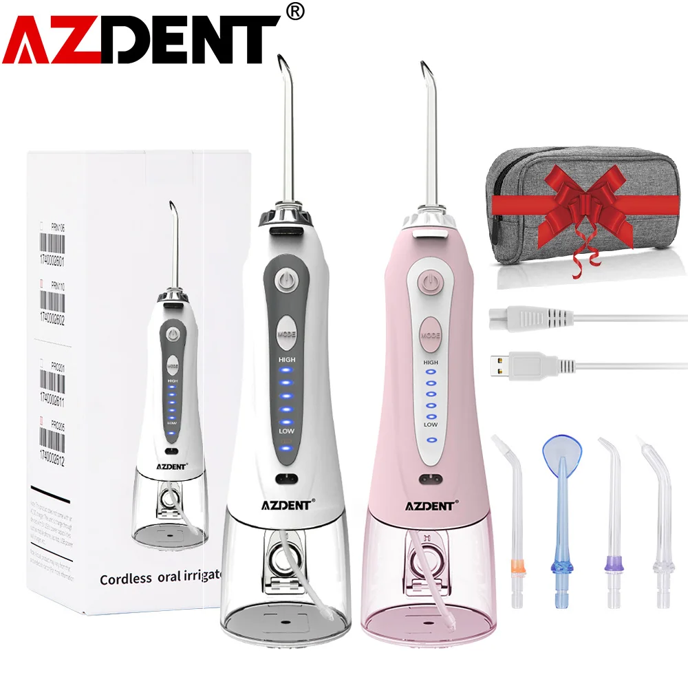 

Ирригатор полости рта Azdent портативный с зарядкой от USB, 5 режимов