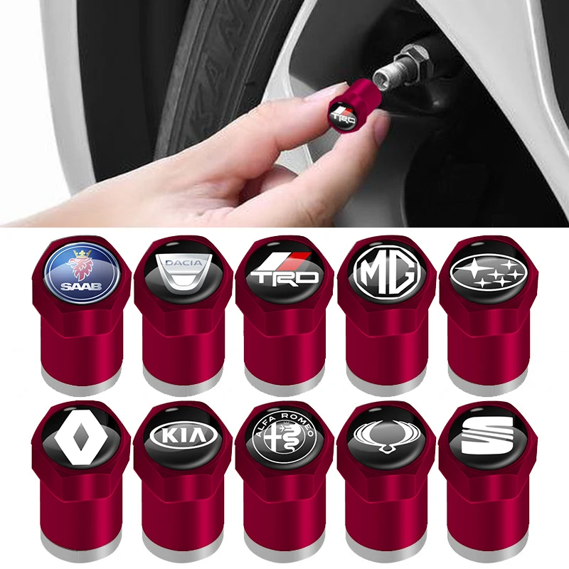 4 шт красный автомобиль сердечник клапана крышка авто аксессуары для шин INFINITI Q50