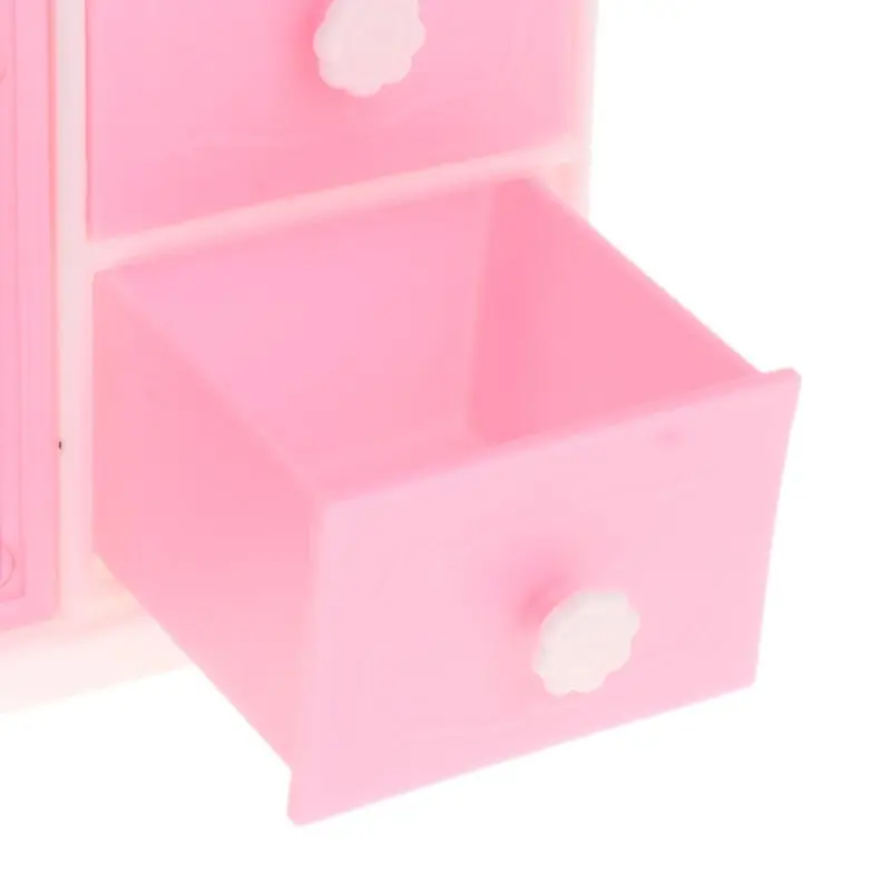 Новая игрушка для шкафа с зеркалом кукольный дом принцессы мебель спальни шкаф