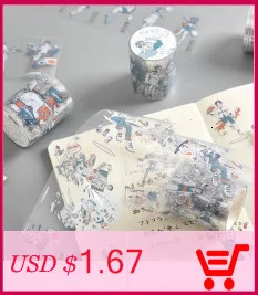 1 шт. 15 мм* 10 м натуральный пейзаж Kawaii Васи Лента Скрапбукинг маскирующая Лента наклейки Скрапбукинг стиральная лента sumikko 2508