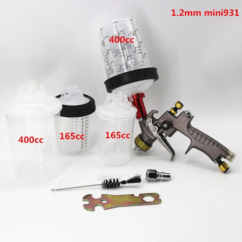 Пистолет-распылитель с адаптером и чашкой Для Смешивания Краски