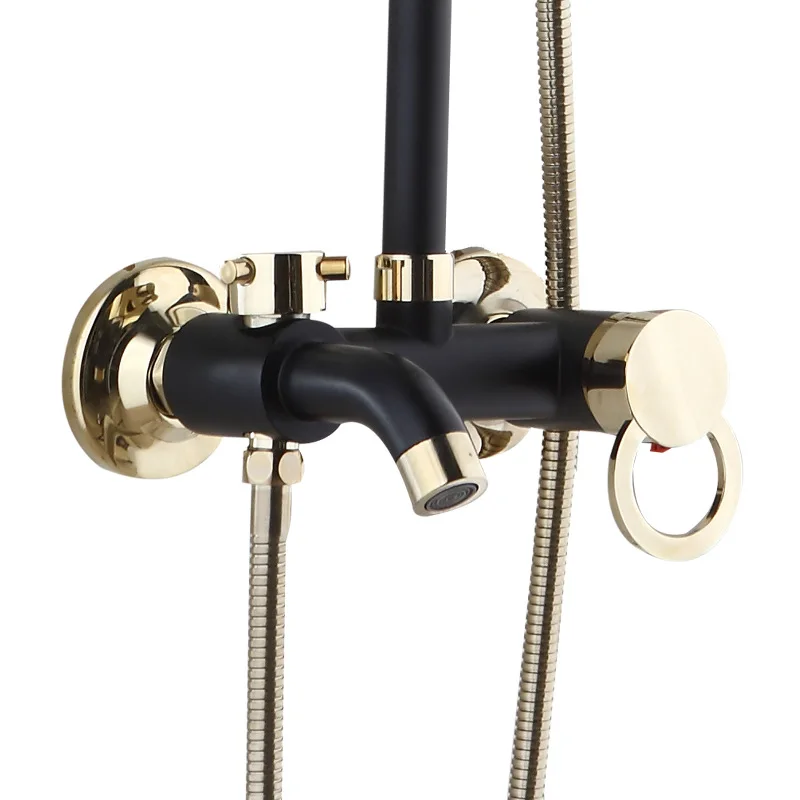 3 цвета смеситель для душа с дождевой насадкой ванной комнаты настенный кран