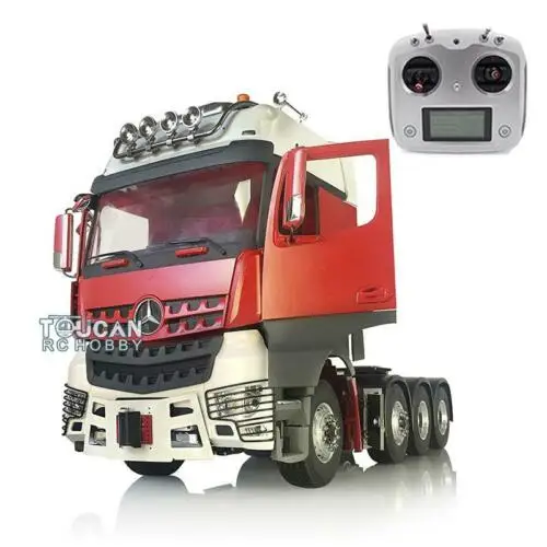 

LESU RC Tractor Truck 1/14 Metal Chassis Sound Roof Radio Light for Hercules Arcos THZH0838-SMT4