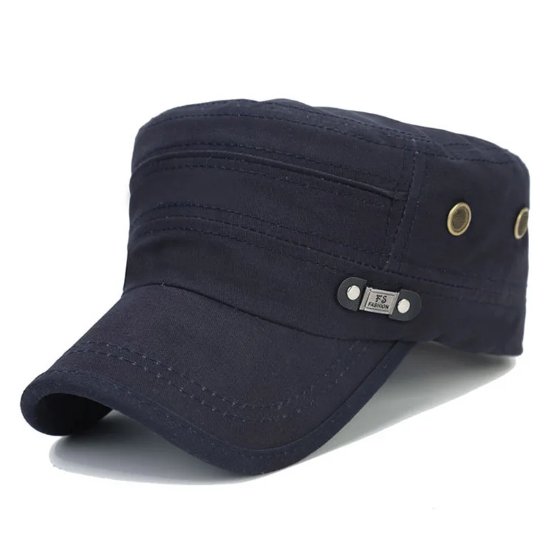 Мужская и женская армейская Кепка с плоским козырьком хлопковая военная