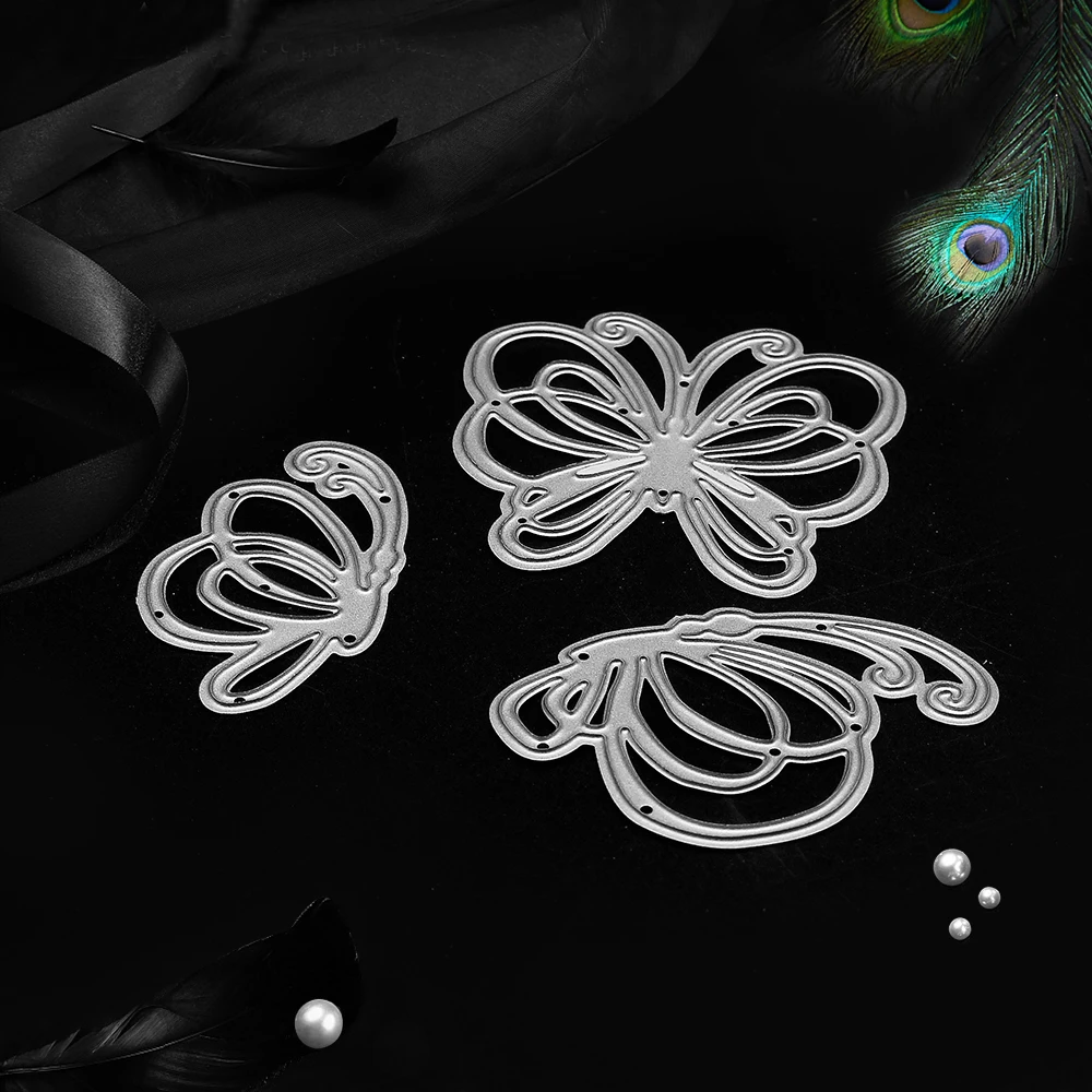 3 шт. металлические штампы в виде бабочек для скрапбукинга|Вырубные штампы| |