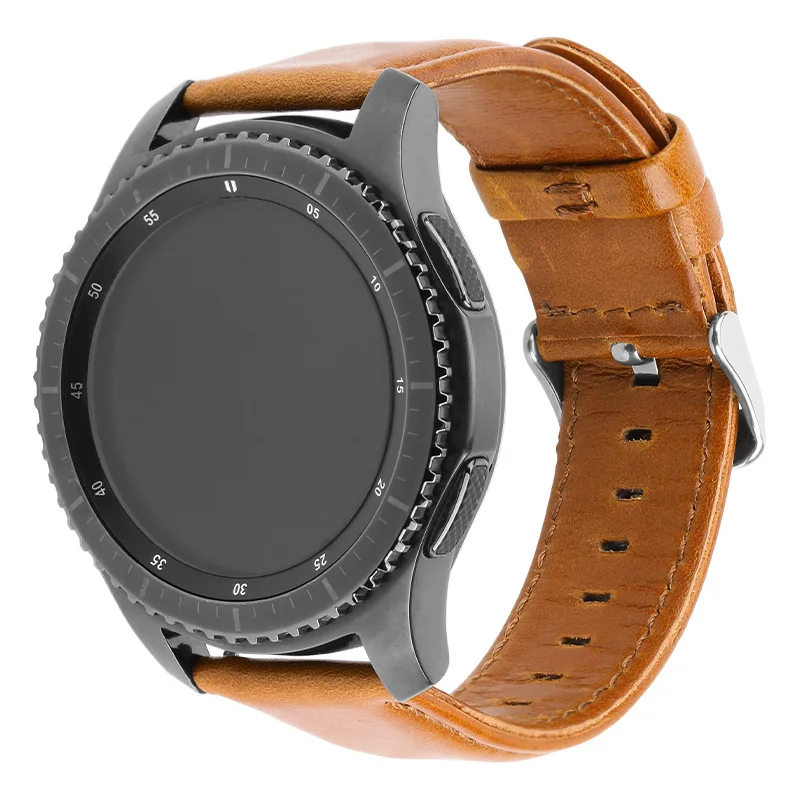 Ремешок из натуральной кожи для samsung galaxy 42 мм 46 gear s2 s3 универсальный браслет