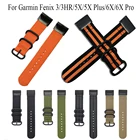 Оригинальный нейлоновый ремешок для смарт-часов Garmin Fenix 5X 5X плюс 6X 6X Pro smart watch ремень сменный Браслет Регулируемый
