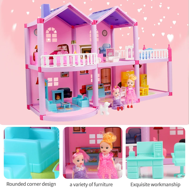 DIY Миниатюрный Кукольный домик игрушки для детей сборка кукольный ручная работа