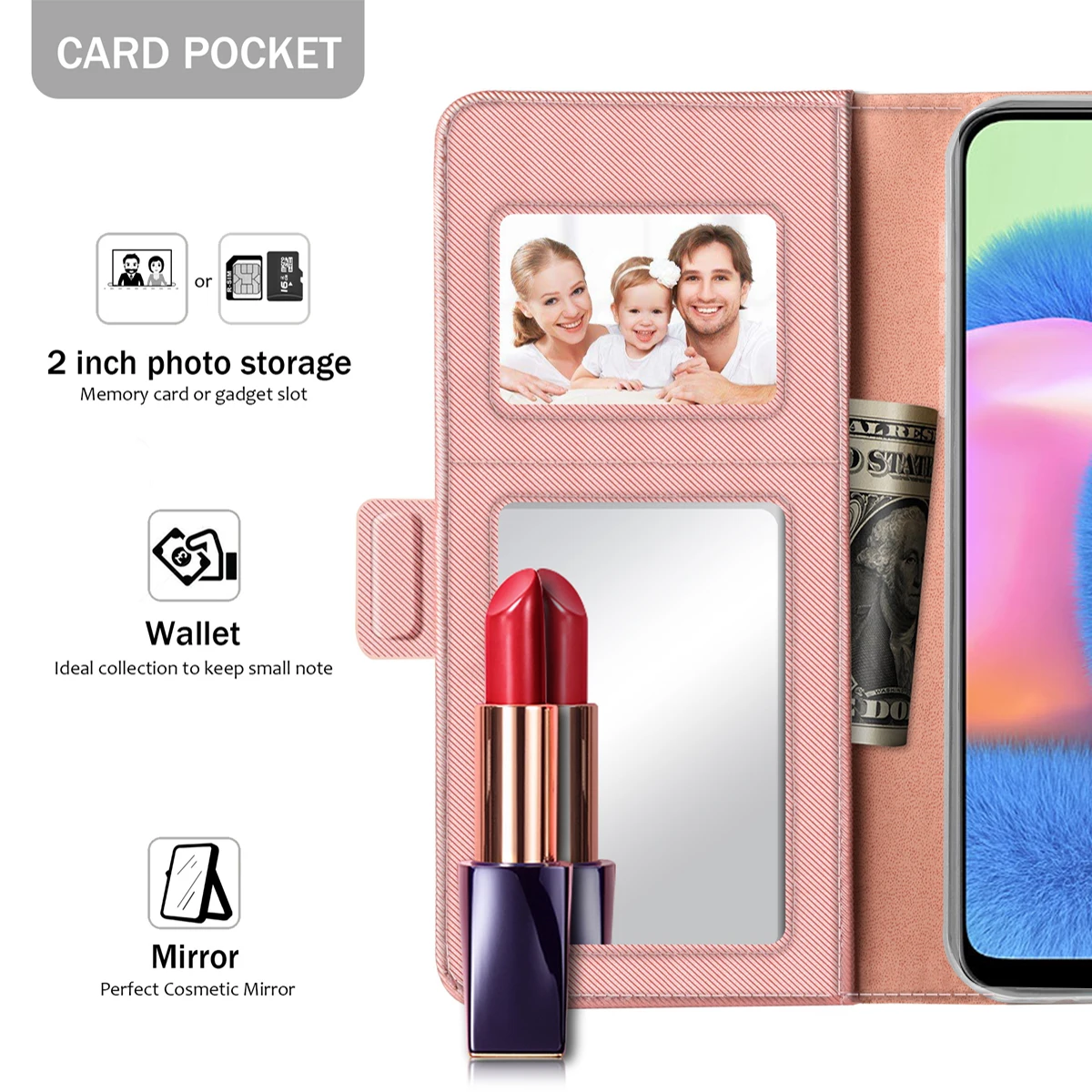 Для samsung Galaxy A71 A51 чехол из искусственной кожи с откидной крышкой и подставкой противоударный чехол с зеркалом для samsung A71 чехол со слотом для карт Роскошный