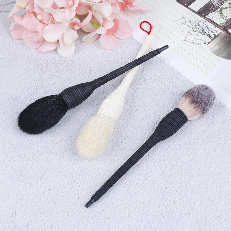 1 шт. Новые Косметические румяна Белый/Черный Ротанг козья шерсть макияж кисти