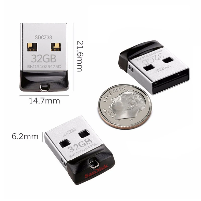USB флеш-накопитель Sandisk оригинальный флэш-накопитель 64 ГБ 32 16 мини-флэш-карта
