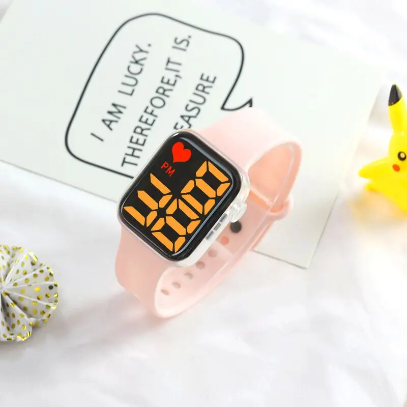 Часы наручные мужские светодиодные водонепроницаемые цветные спортивные