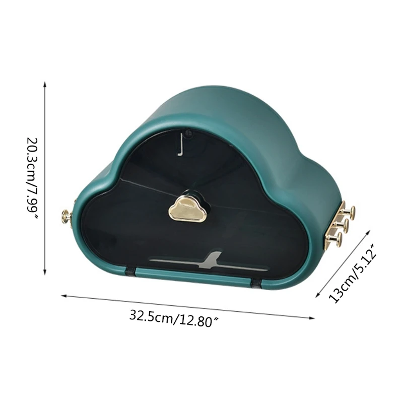 

Bathroom Adhesive Carton, Wall-mounted Self-adhesive Waterproof, Toilet Paper Holder, with Privacy Protection Storage