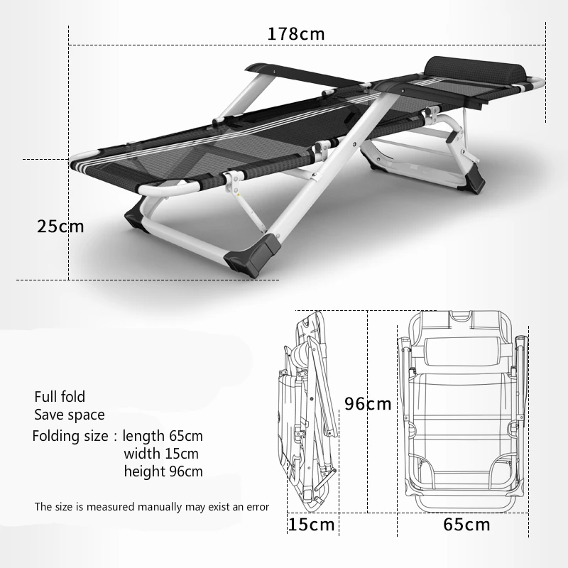 Кресло-раскладушка Siesta для дома и офиса удобное кресло пляжа с подлокотником