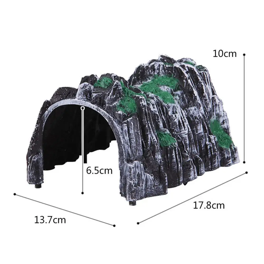 

1pcs Train Tunnel Accessories 17.8CM Simulation Cave DIY Scene Tunnel For Boys Gift Toys Sand Table Model Train Model Railw G0I6